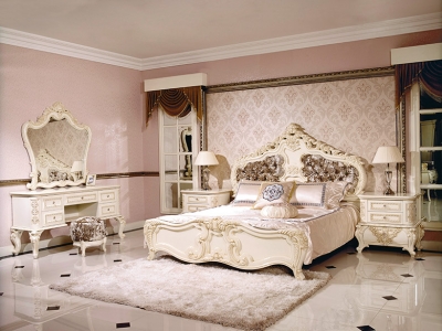 Спальня белая резная «Эмилия»